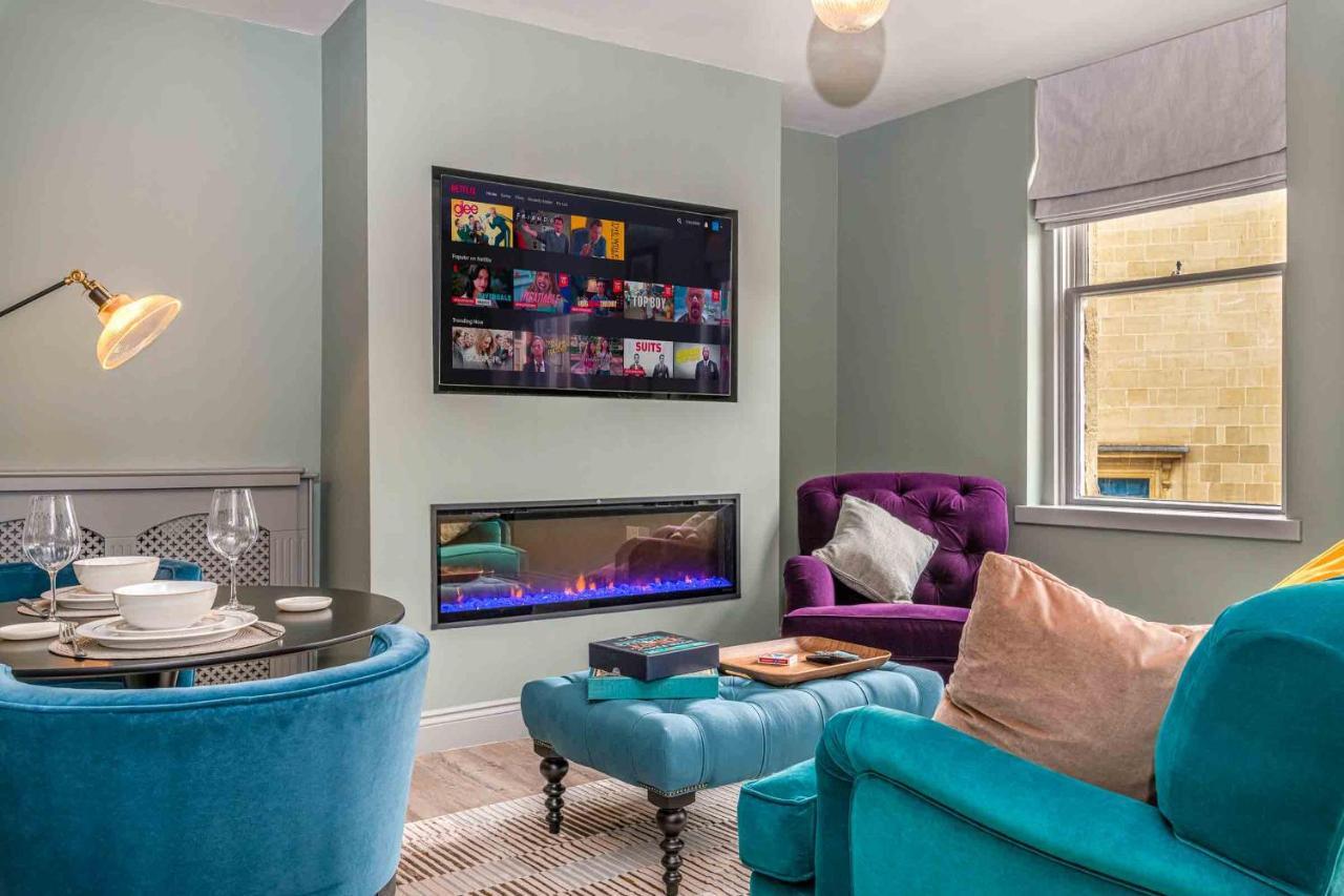 Beautiful Modern 1 Bedroom Apartment, City Centre Bath Kültér fotó